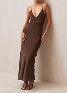 Island Brown Midi Dress via Alohas