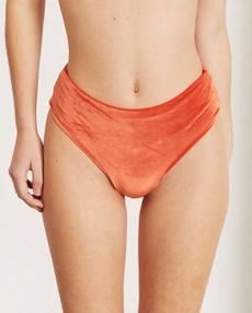 The Pentagon Velvet Pomelo Orange via Alohas