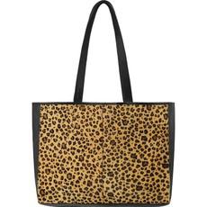 Animal Print Leather Travel Tote via Sostter