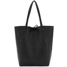 Black Pebbled Leather Tote Shopper | Byxna via Sostter