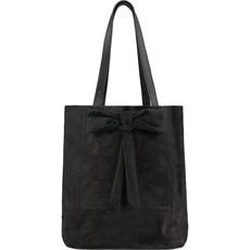 Black Bow Leather Tote via Sostter