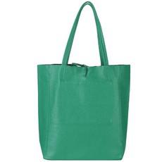 Aqua Pebbled Leather Tote Shopper via Sostter