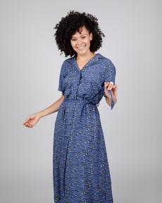 Jalapeño Long Dress Purple via Brava Fabrics
