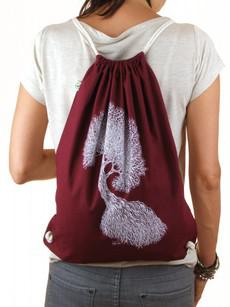 Life-Tree Fairwear Organic Sportsbag Red via Life-Tree