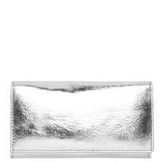 Silver Leather Multi Section Purse via Sostter
