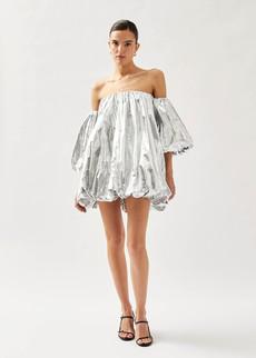 Chocolat Shimmer Silver Dress via Alohas