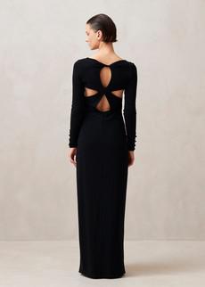 Freja Black Midi Dress via Alohas