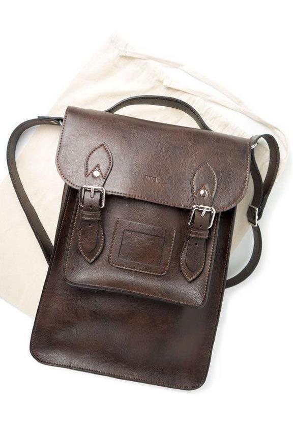 Backpack Satchel Dark Brown via Shop Like You Give a Damn