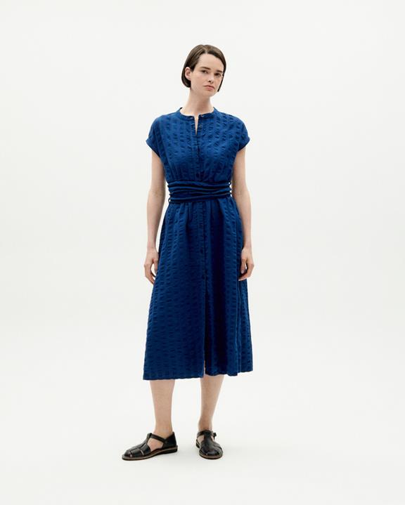 Dress Gretel Seersucker Blue via Shop Like You Give a Damn