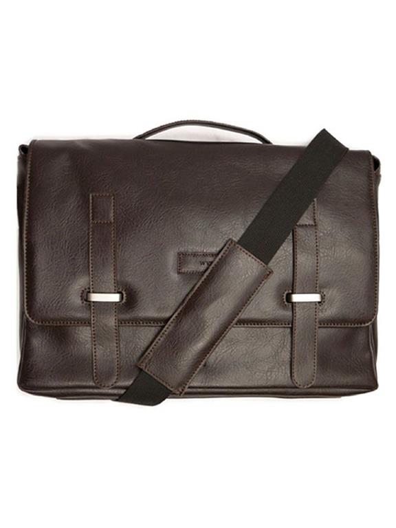 Messenger Bag Dark Brown via Shop Like You Give a Damn